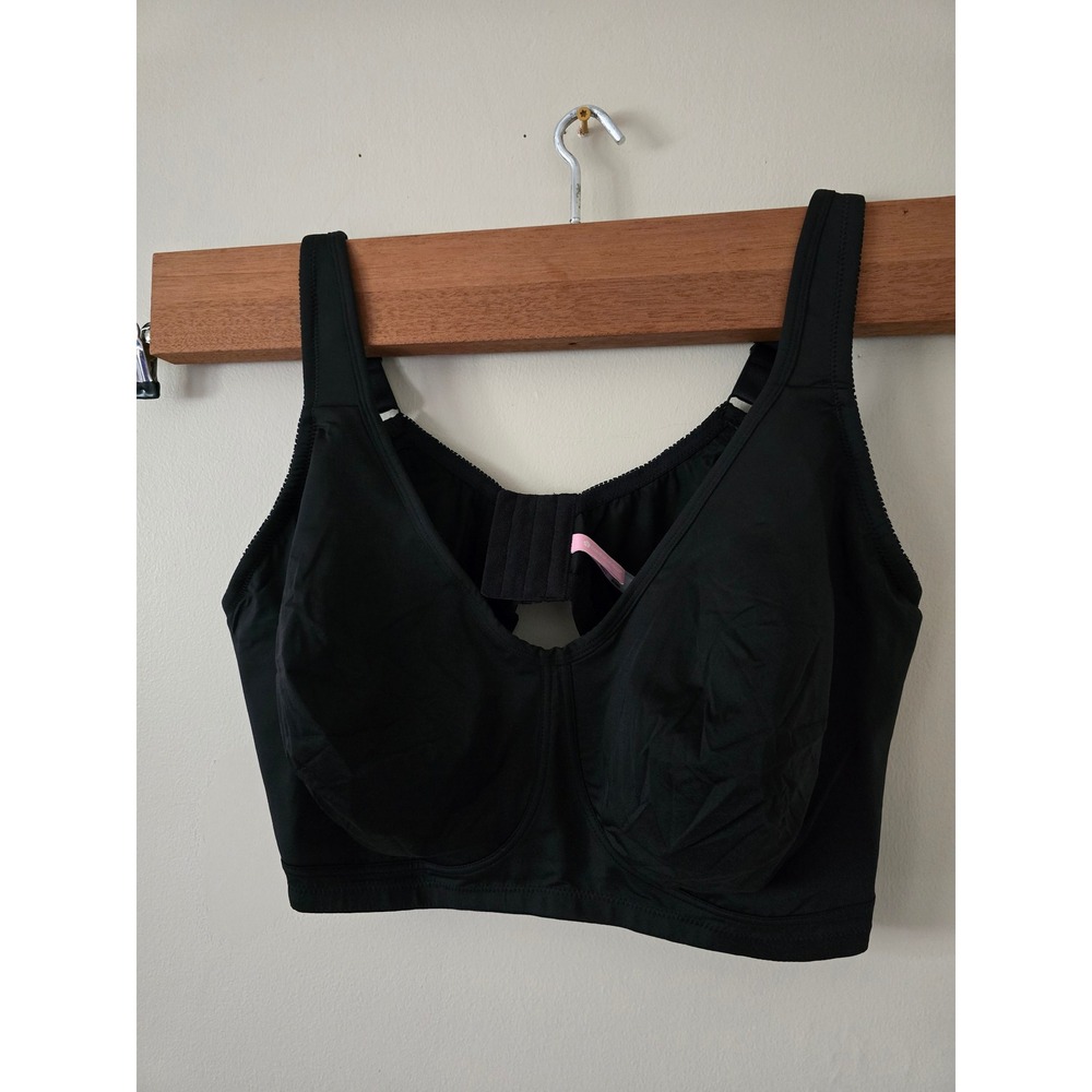 Comfort Choice black wireless full coverage bra 54DDD NWOT